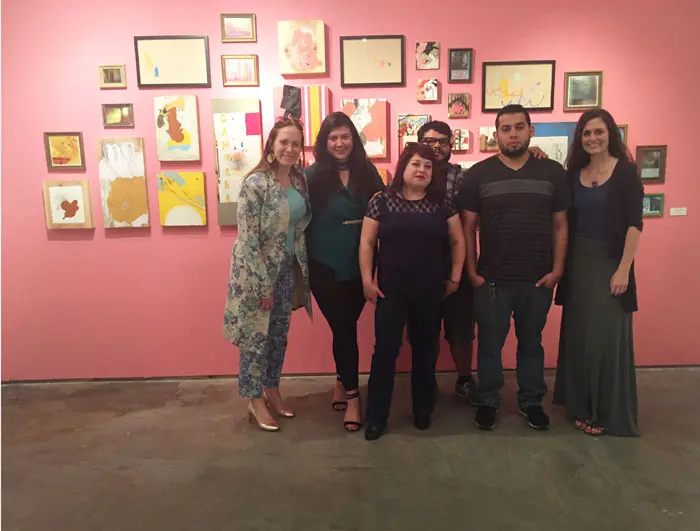 From left , the author, Theresa Escobedo, Nicole and David Adam Salinas, Darwin Arevalo, and Anne Simpson. 
