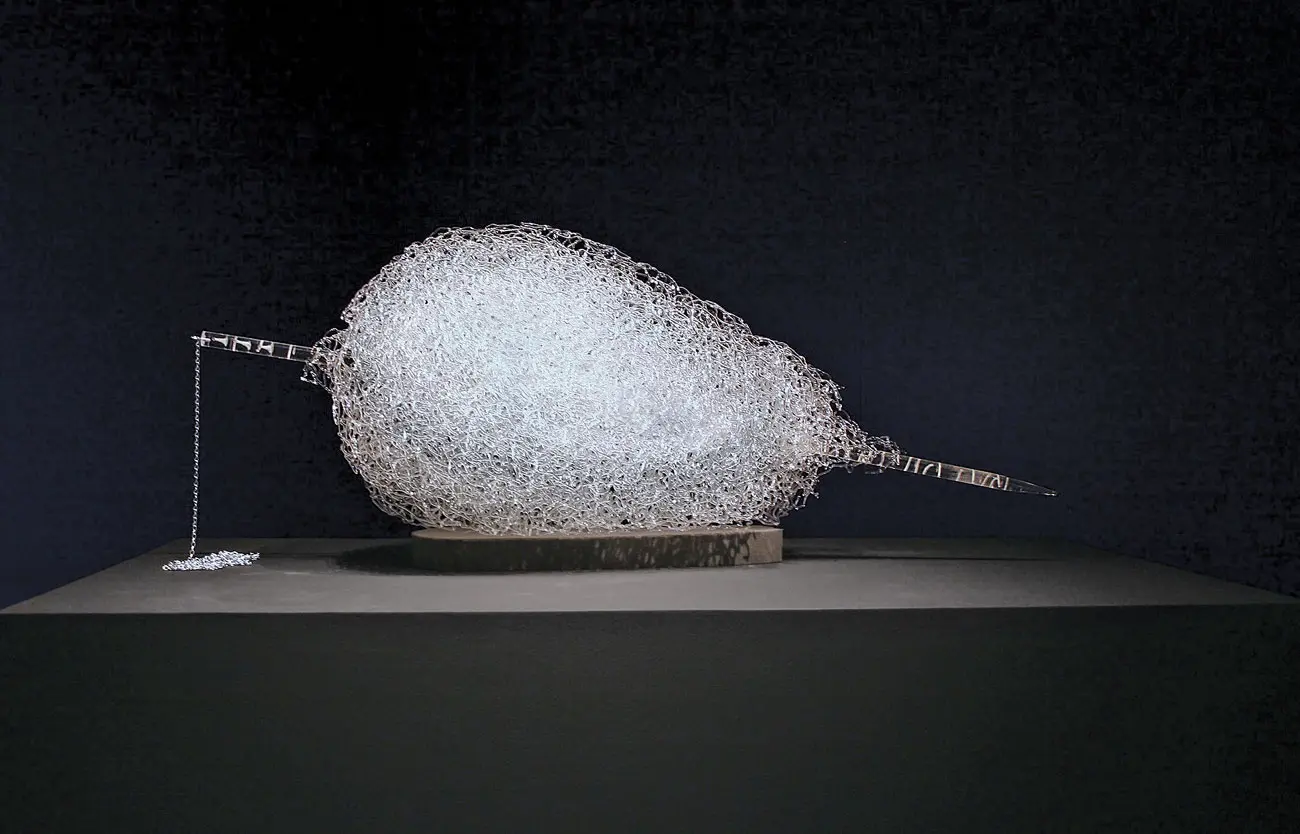Susan Plum’s Pendulum: Divining Nature — The Art of Search, 2012, at Deborah Colton Gallery