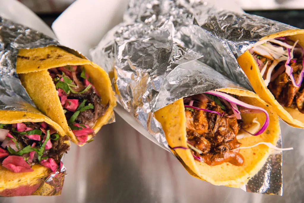 There's no shortage of tacos at Eight Row Flint. 