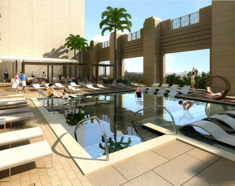 Market Square Tower will boast two pools — and two full levels of amenities.
