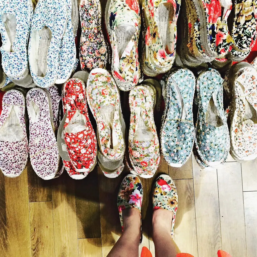 Shoe shopping