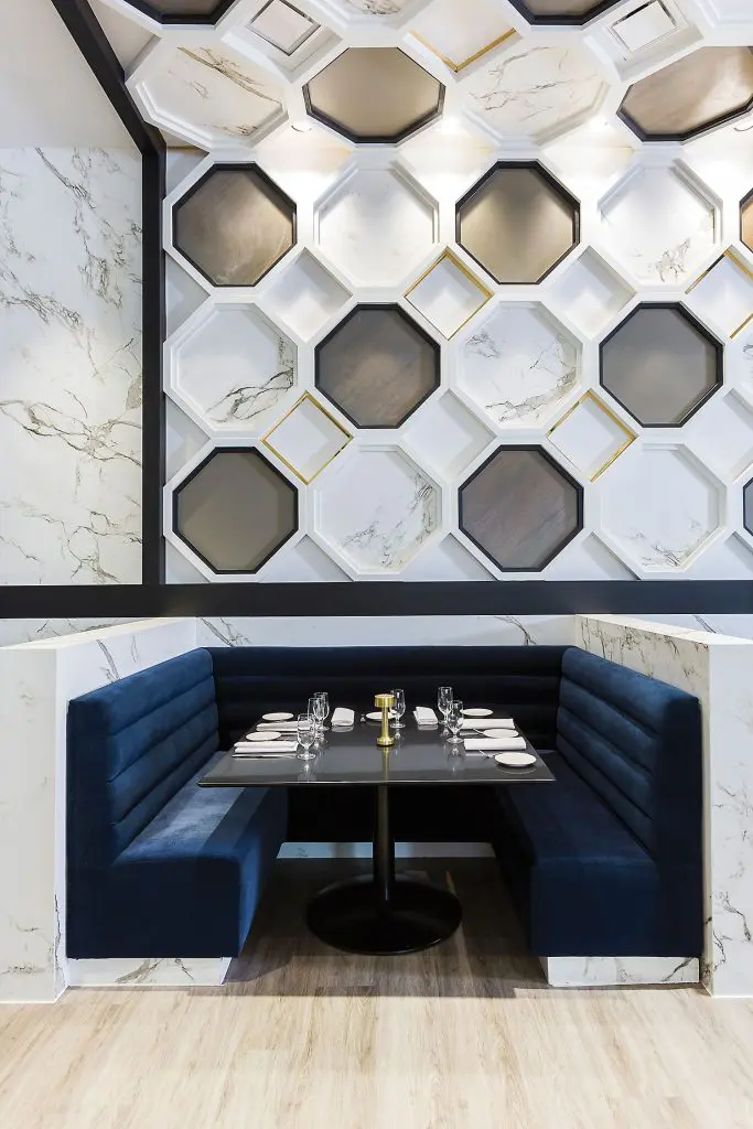 A close-up of the new 51Fifteen restaurant at Saks Fifth Avenue