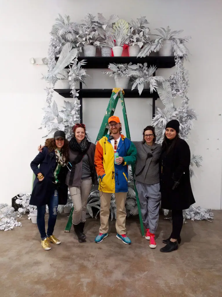2015 curatorial team included Stephanie Land, Bronwin Lauder, Alex Czetwertynski, Keira Alexandra, Marini van Smirren. (Photo Matthew Ramirez)