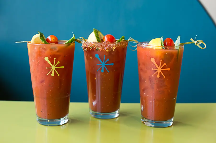 A bevy of Bloody Mary's awaits. (Photo by Ashley Davis Photography) 