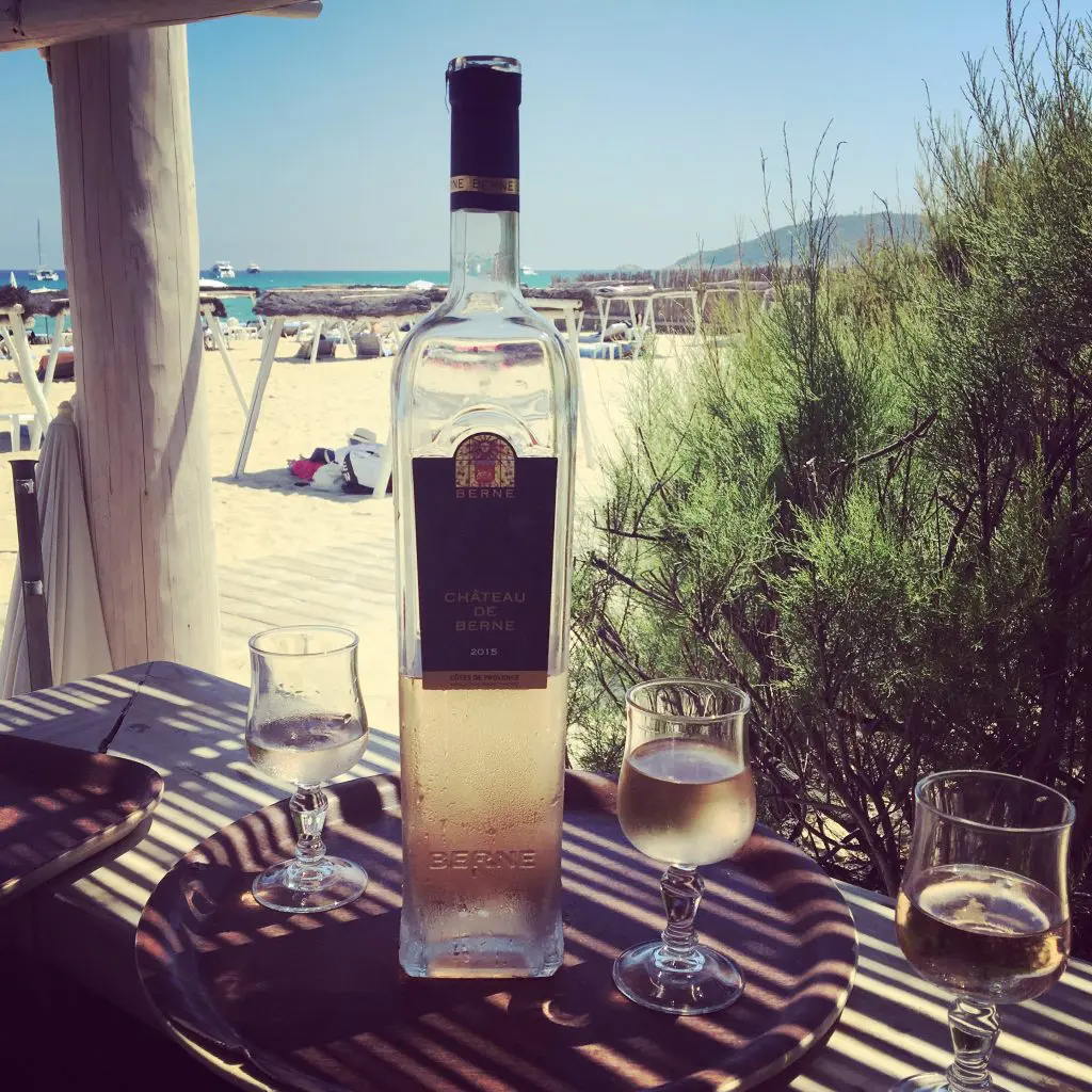 Rosé at Pampelonne Beach