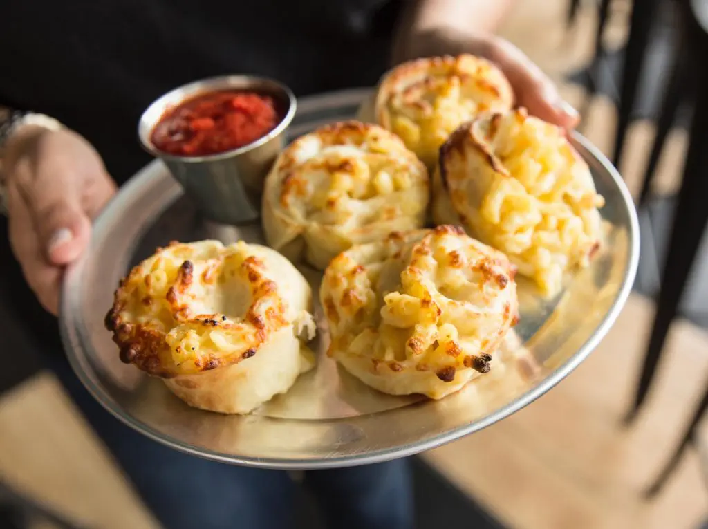 Pi Pizza is filling their rolls with everything from cheese to sopresseta to macaroni and cheese. 