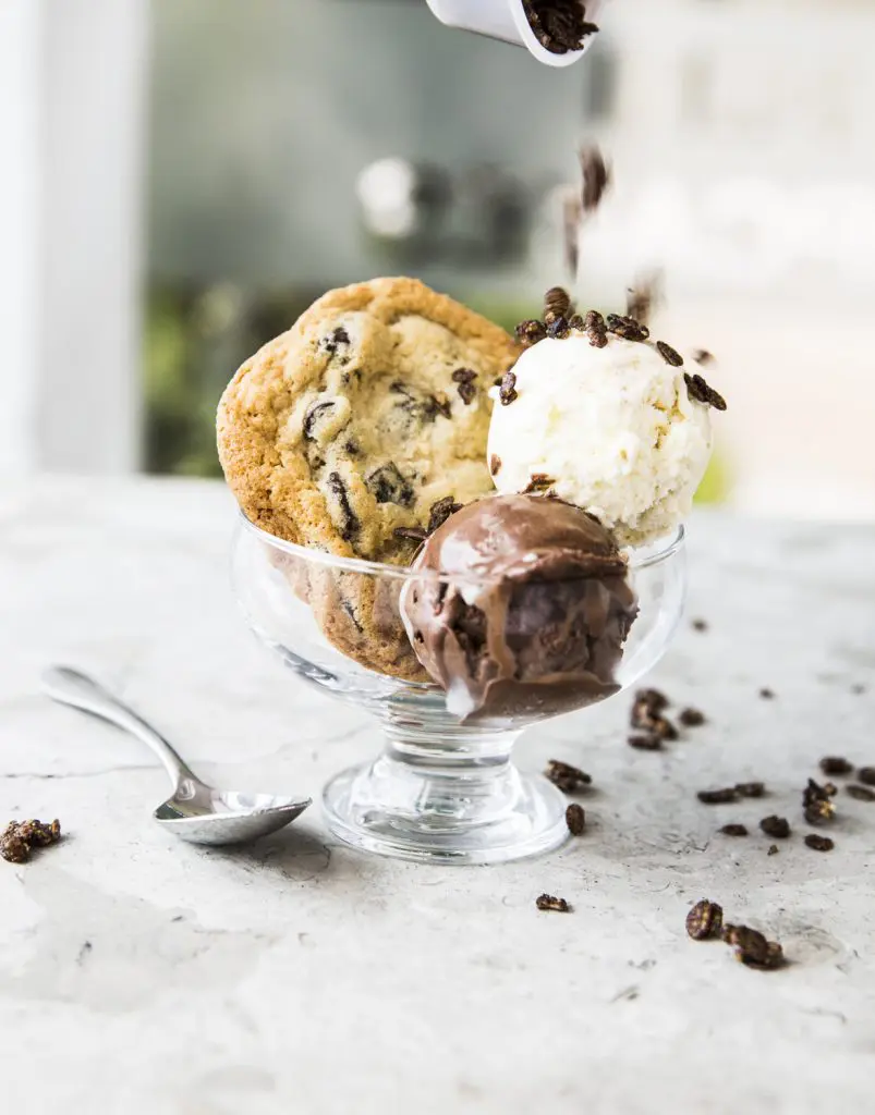 Add one of Petite Sweets baked confections to your ice cream. 