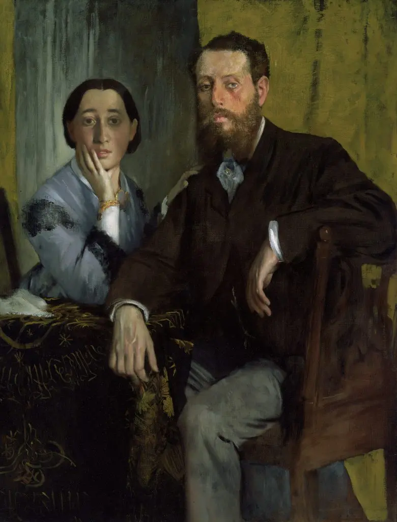 Degas' "Edmondo and Therese Morbilli," circa 1865, at the Museum of Fine Arts, Houston (Photo courtesy Museum of Fine Arts, Boston) 