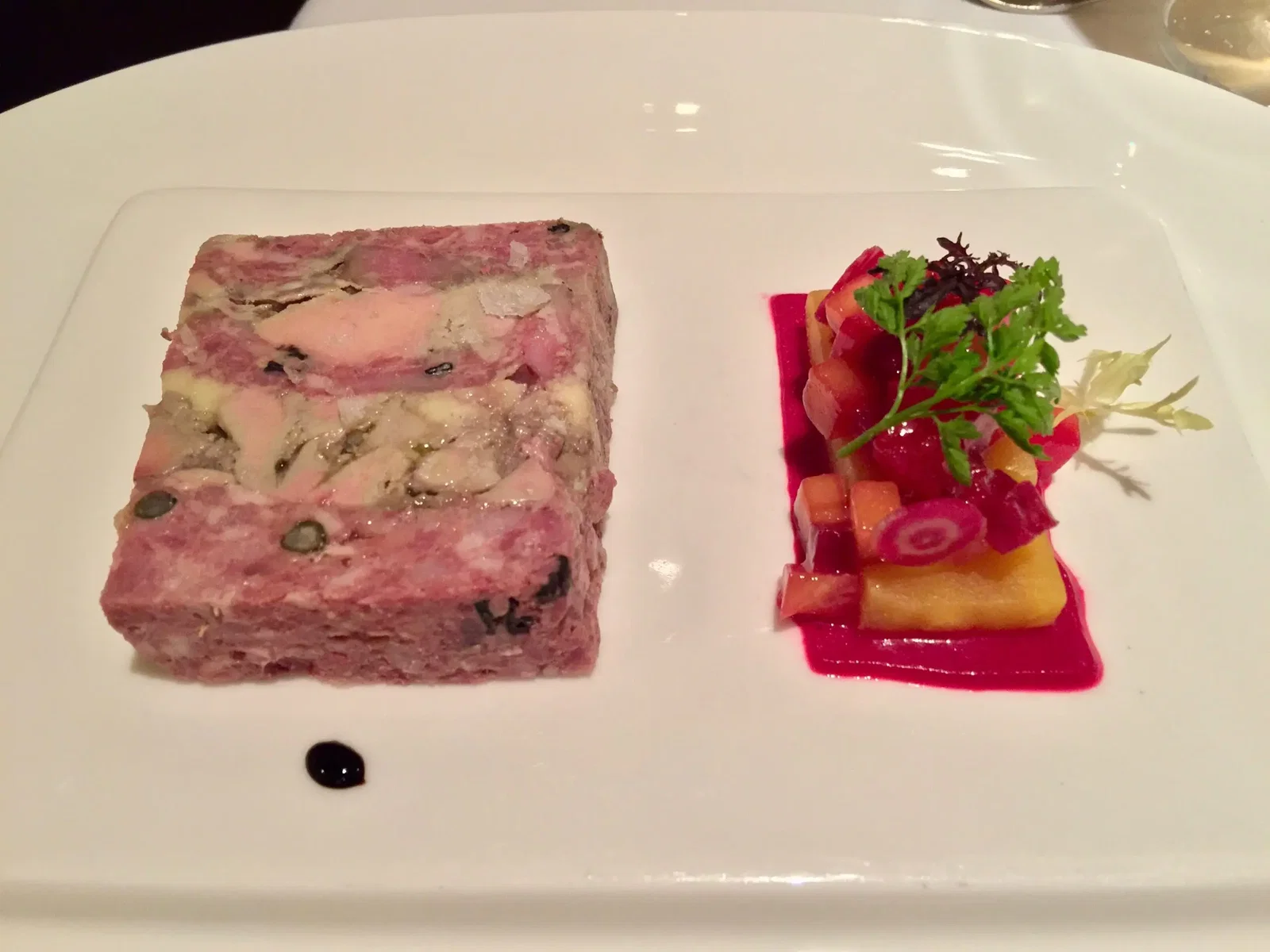 Beets and pâté