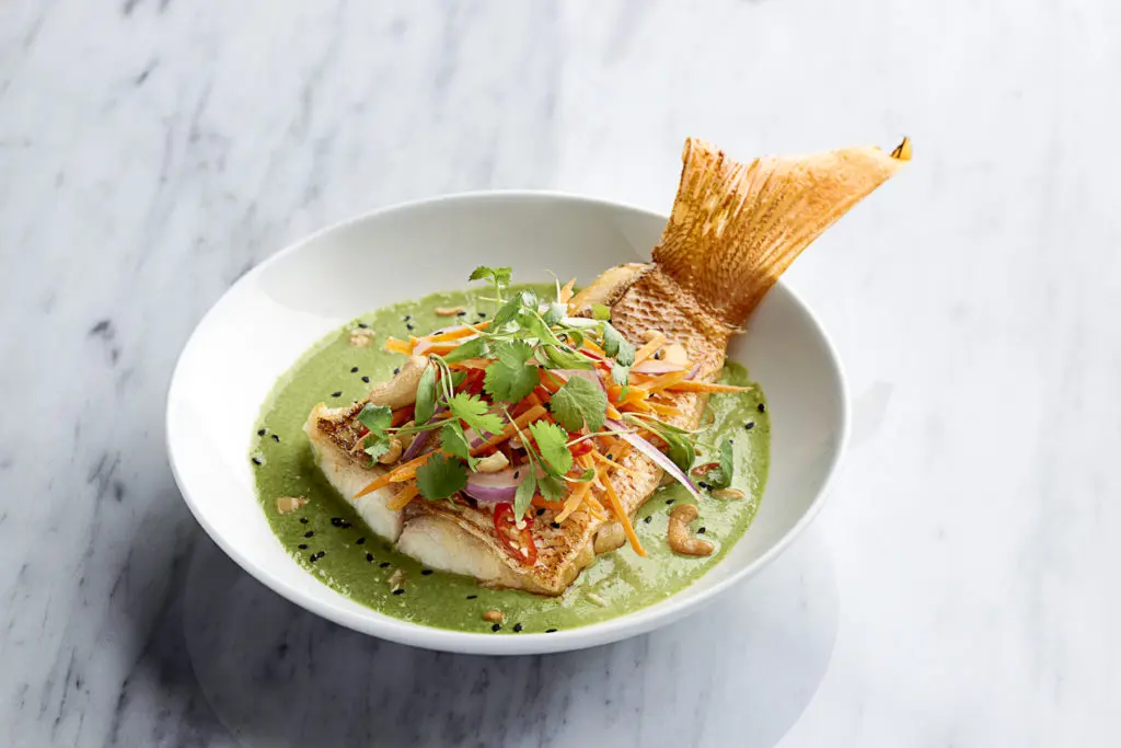 The red snapper with green curry at Third Coast is sure to wow. (Photo courtesy Third Coast) 