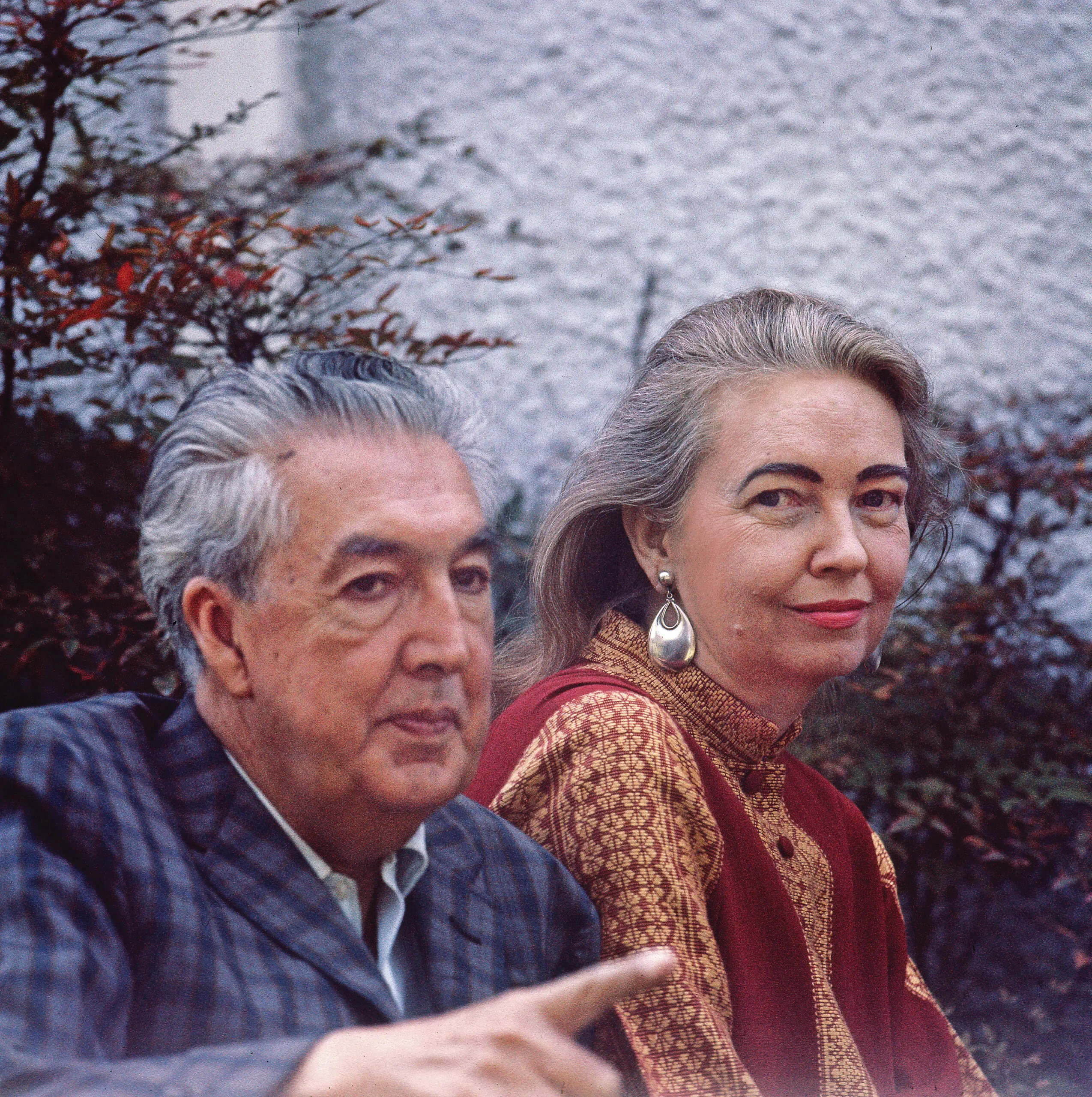 Dorothy Hood with Bolivian composer and husband José María Velasco Maidana