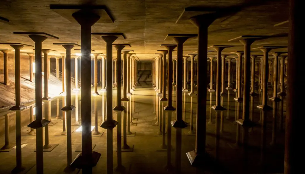 The Houston Cistern, 1926, restored 2016, by Buffalo Bayou Partnership. (Photo Katya Horner) 