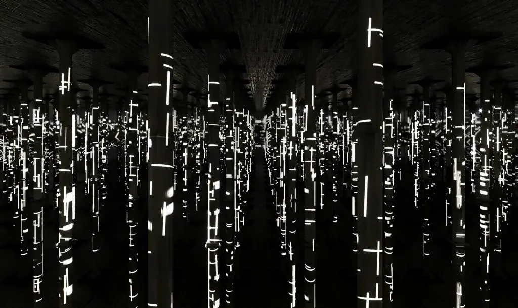 “Rain: Magdalena Fernández,” opens Saturday, December 10 at the Houston Cistern, Buffalo Bayou Park, and will be on view through Sunday, June 4. (Digital rendering by Jean C. Giallorenzo, courtesy the artist)