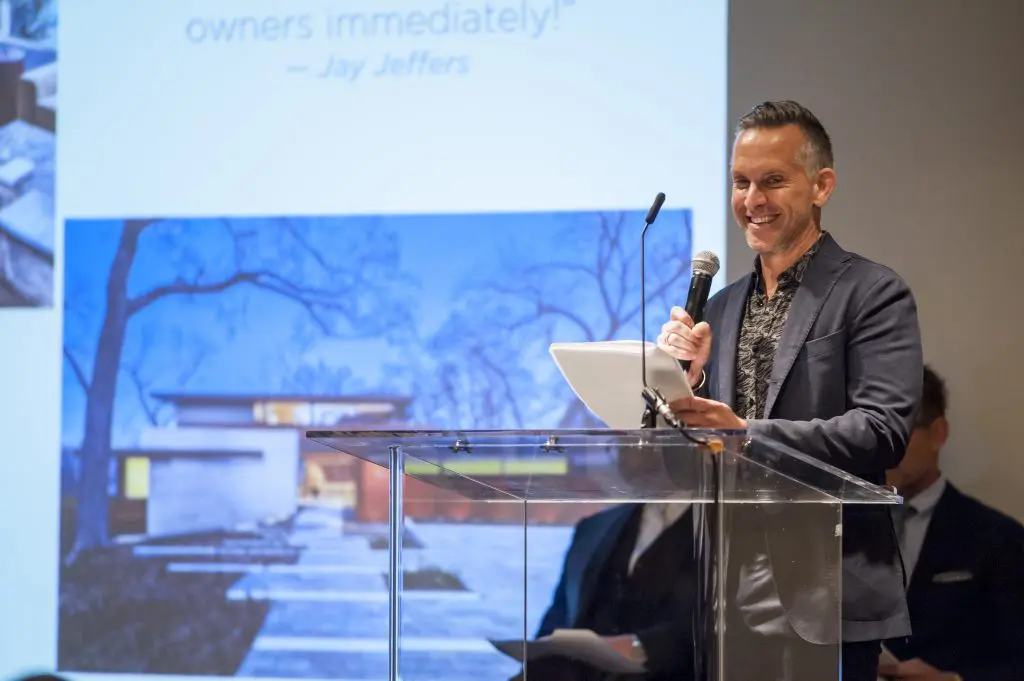 Jay Jeffers showing a winning project