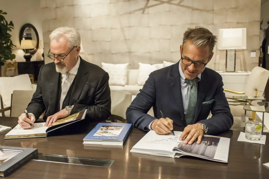 Book signing at David Sutherland showroom
