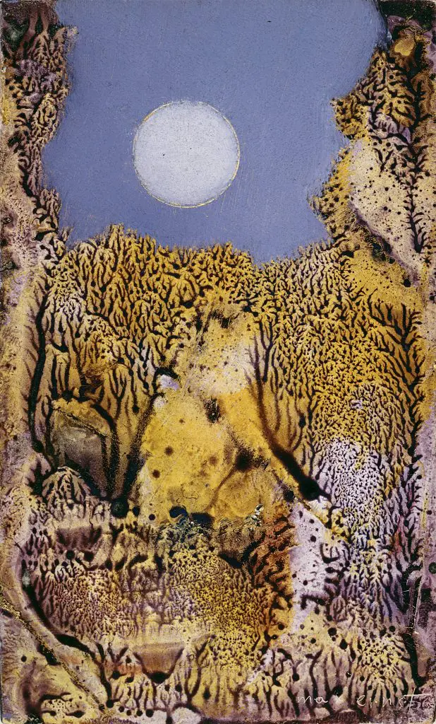 Max Ernst's "Merry Christmas and a Happy New Year," 1955, is the mini masterpiece in The Menil Collection that gives inspiration to the museum's upcoming 30th Anniversary Ball. (© Artists Rights Society, New York / ADAGP, Paris)
