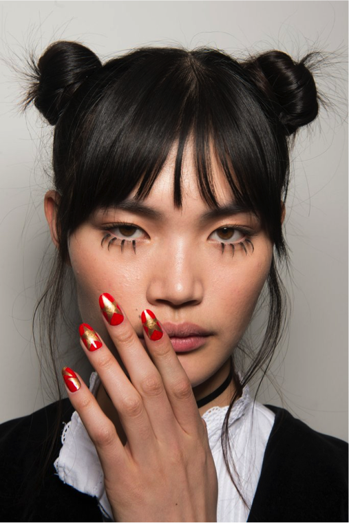 CND produced the nail art for Jeremy Scott's fall 2017 show. 