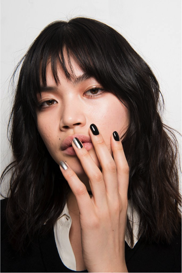 Monse provided the ultimate edgy two-toned look. 