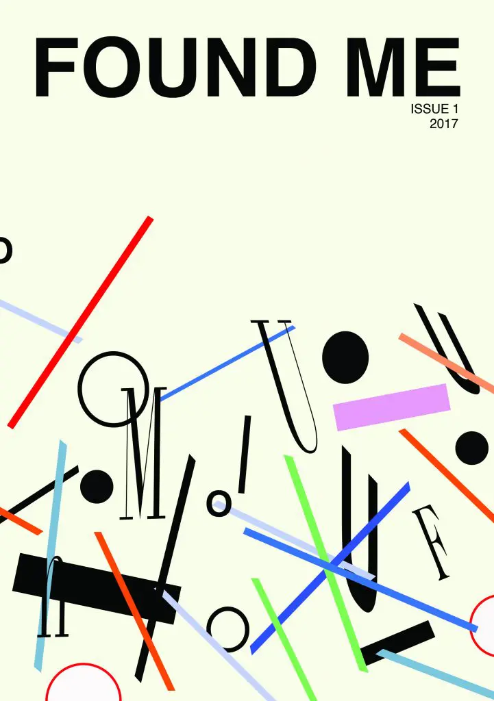 Found Me's inaugural cover, designed by Stephen Wilson.