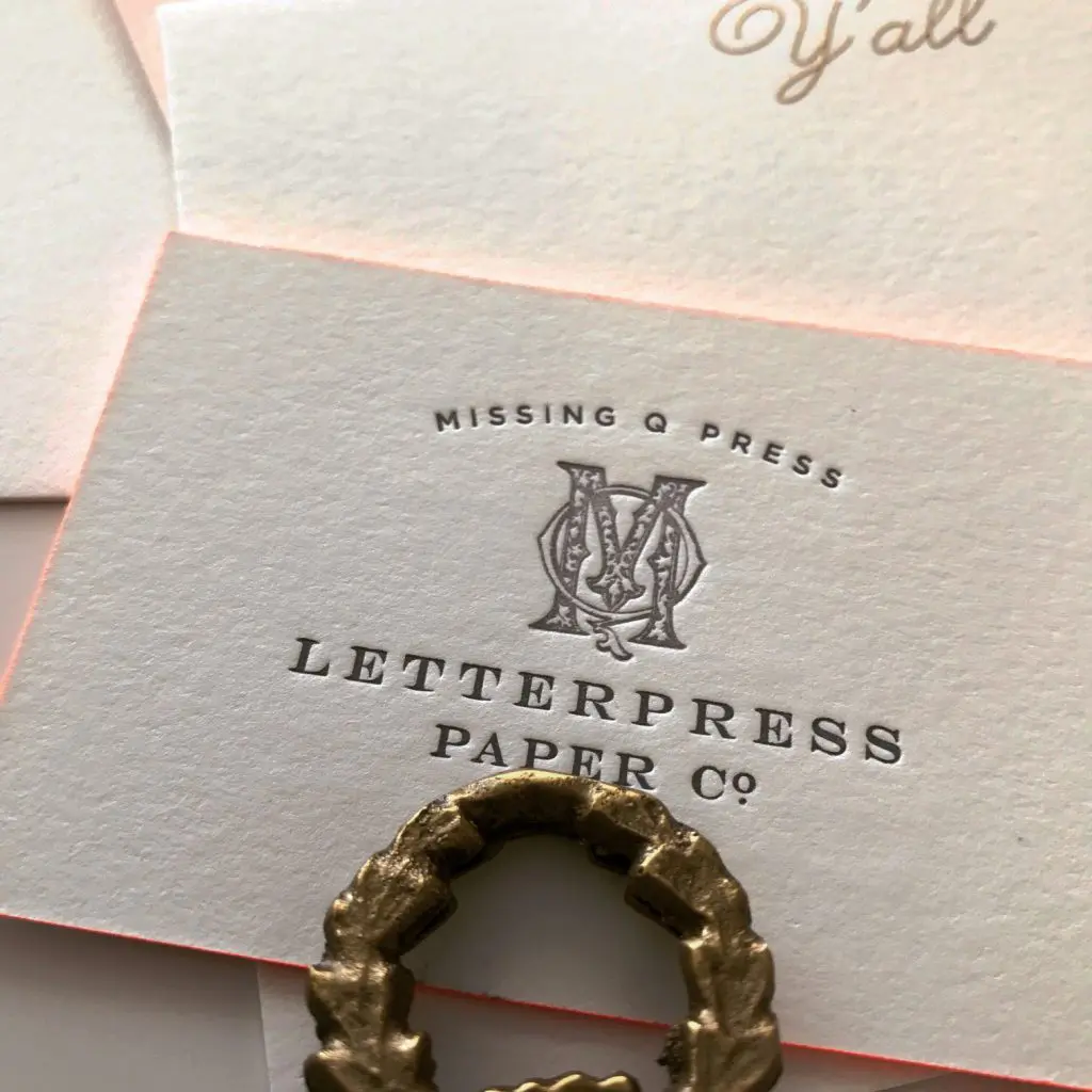 Services include custom invitations and stationery, and monogramming.