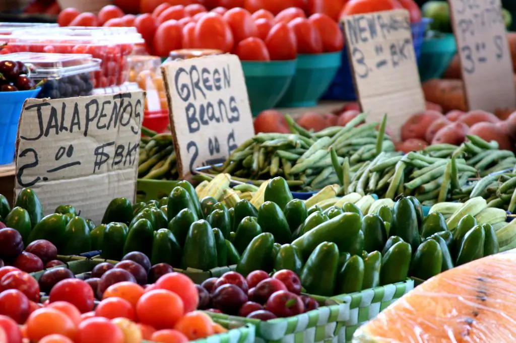 Dallas Farmers Market has produce, but that's not necessarily what draws people in.