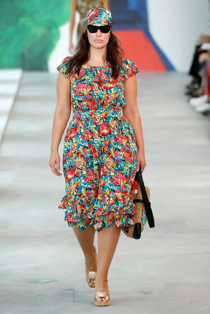NEW YORK, NY - SEPTEMBER 12:  Ashley Graham walks the runway during the Michael Kors Collection Spring 2019 Runway Show at Pier 17 on September 12, 2018 in New York City.  (Photo by JP Yim/Getty Images for Michael Kors)