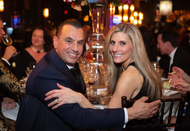 Dr. Devinder & Gina Bhatia at a Houston Symphony Wine Auction fundraiser at The Astorian. (Photo by Wilson Parish)
