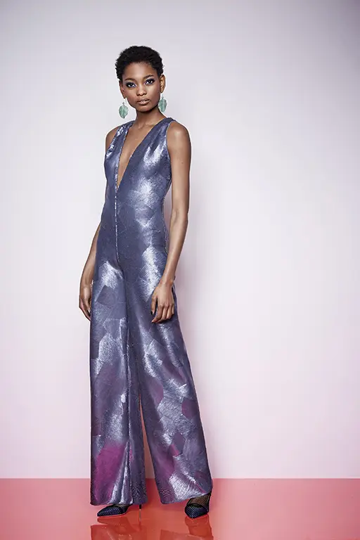 Kimora Lee Simmons brushed silver sequin jumpsuit. (Photo by Kimora Lee Simmons)