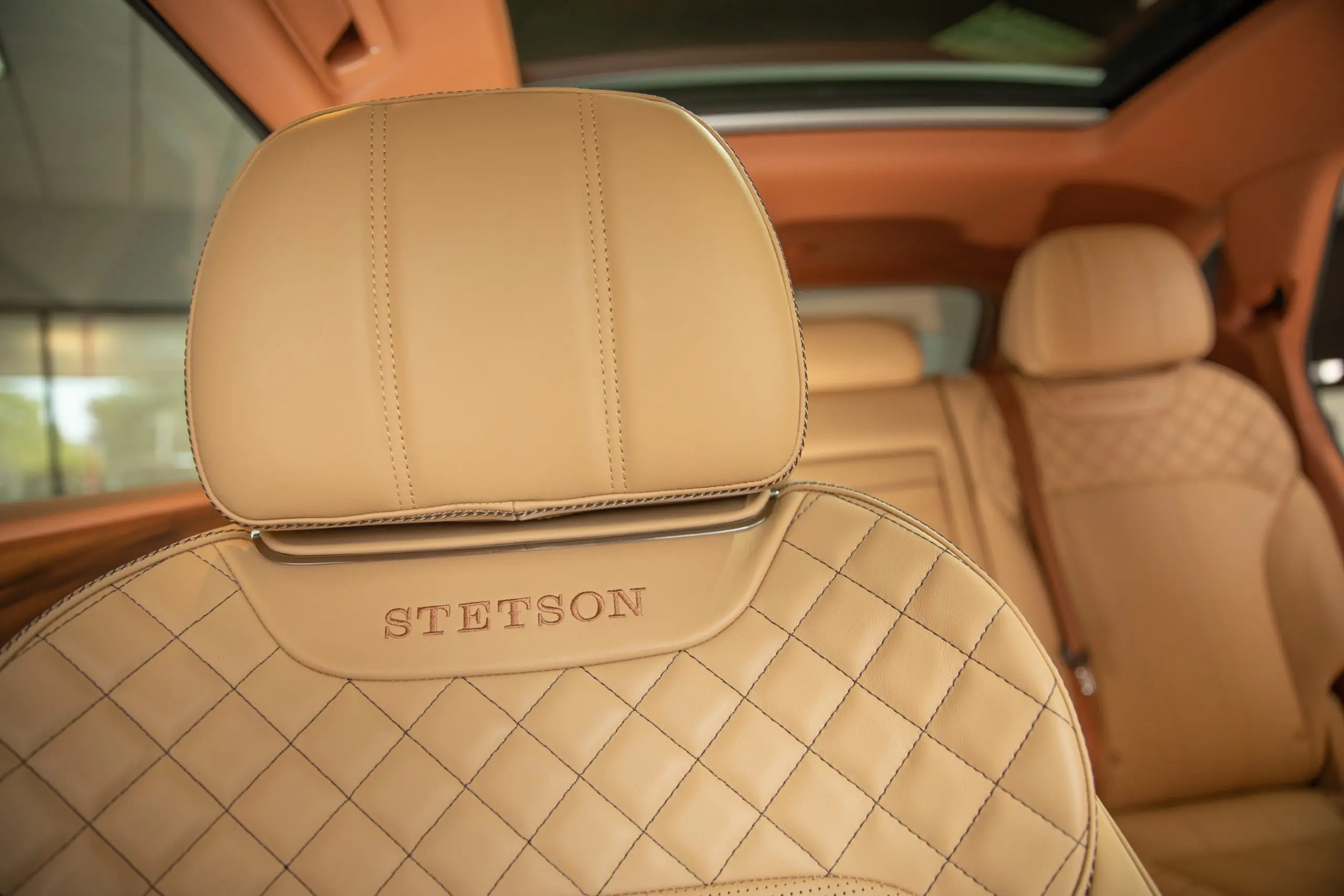 The interior features boot stitching throughout.  (Photo by Park Place Dealerships)