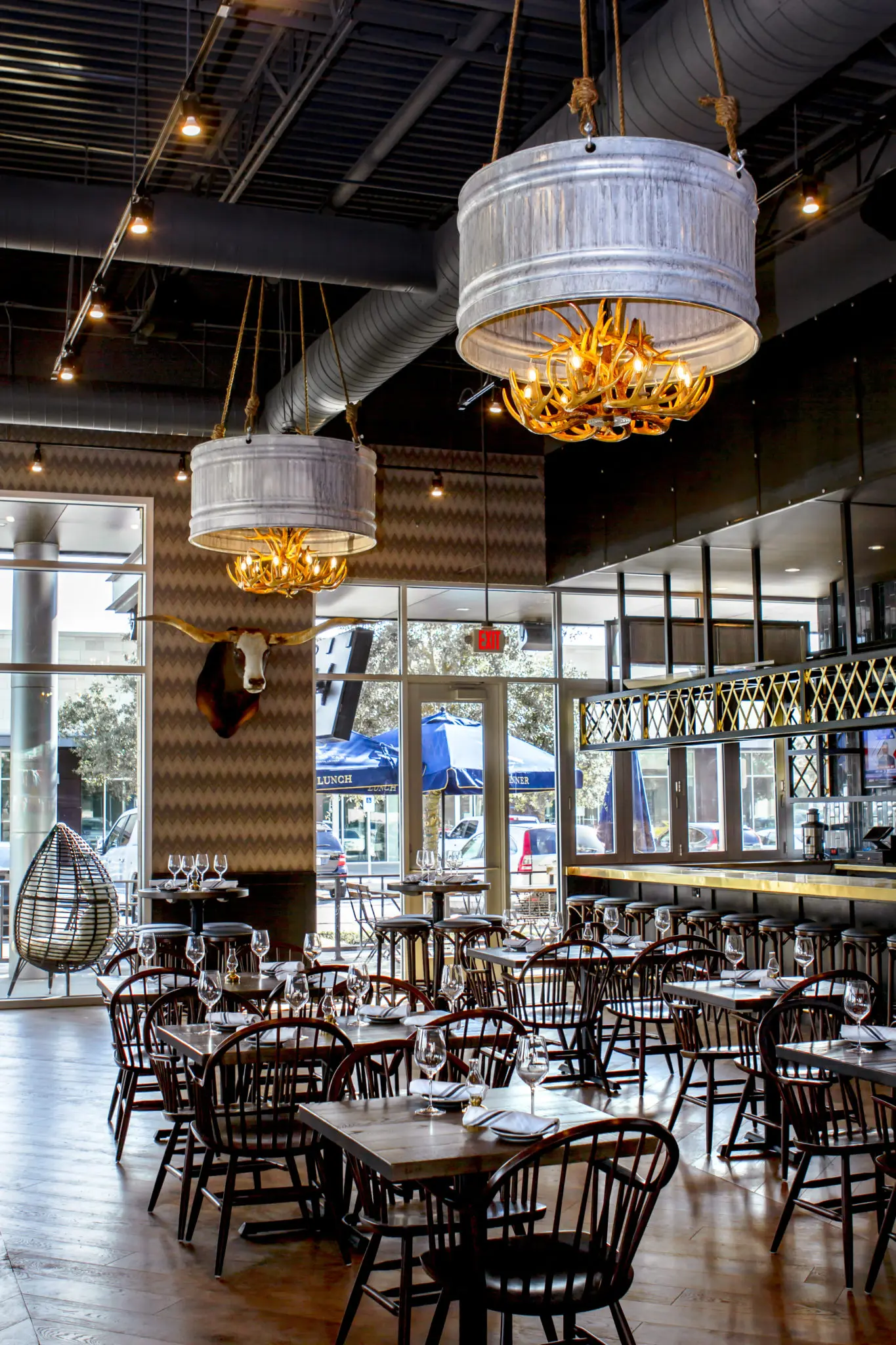 Trophy Park USA has upscale cuisine, bowling, and games.  (Photo by Alex Kinter)