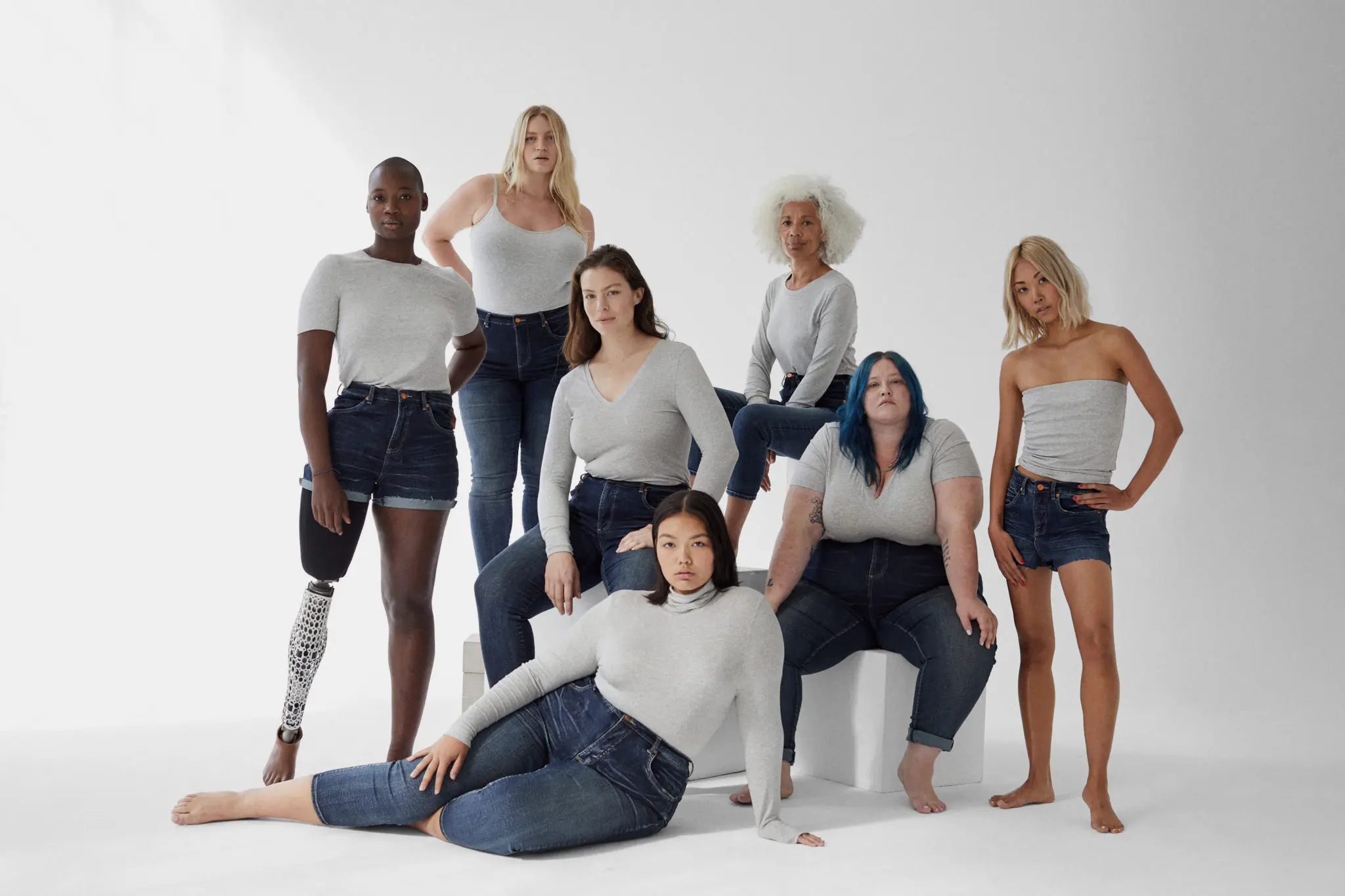 The Universal Standard collection includes denim, as well as skirts, dresses and sweaters.