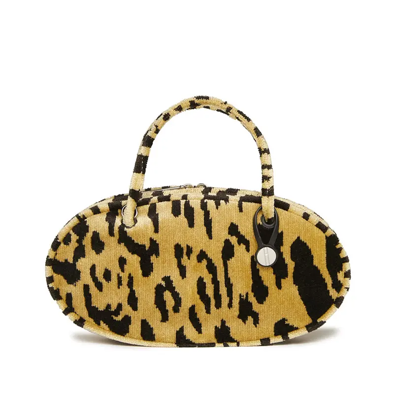 Hayward Pill Box bag in leopard brocade. (Photo courtesy of Hayward)