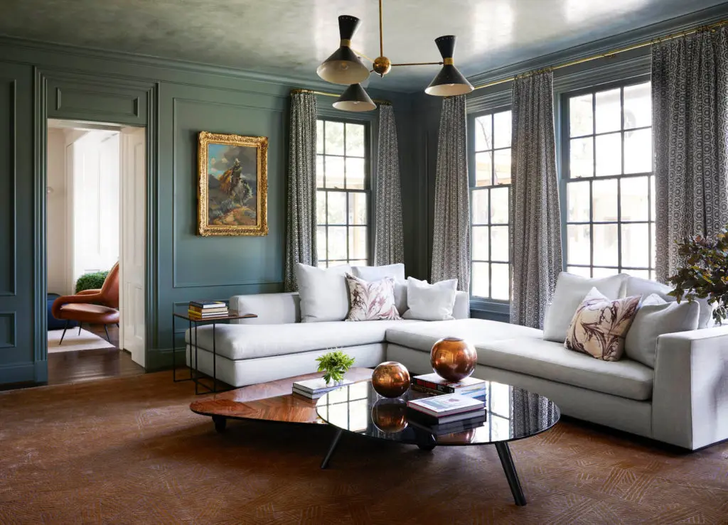 PaperCity 2020 Design Awards: Winning Entry, Singular Space - Living or Great Room, Entertainment, Recreation Room (TIE): Meg Lonergan Interiors (photo by Pär Bengtsson) 