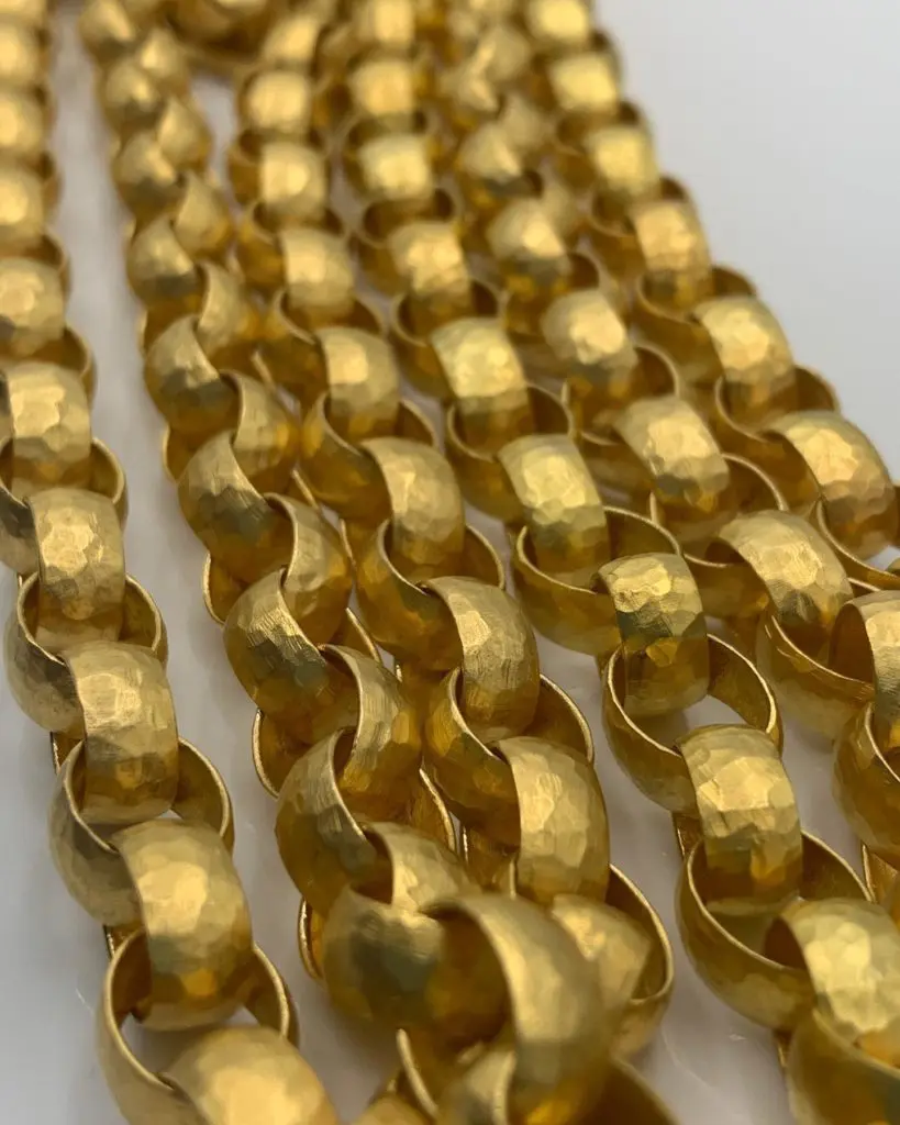 Stunning 24k gold chains.