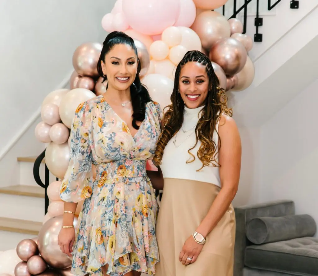 Nan and Company Properties/Christie's International Real Estate founder Nancy Almodovar and Tracy Tucker at Almodovar's birthday party with a purpose.