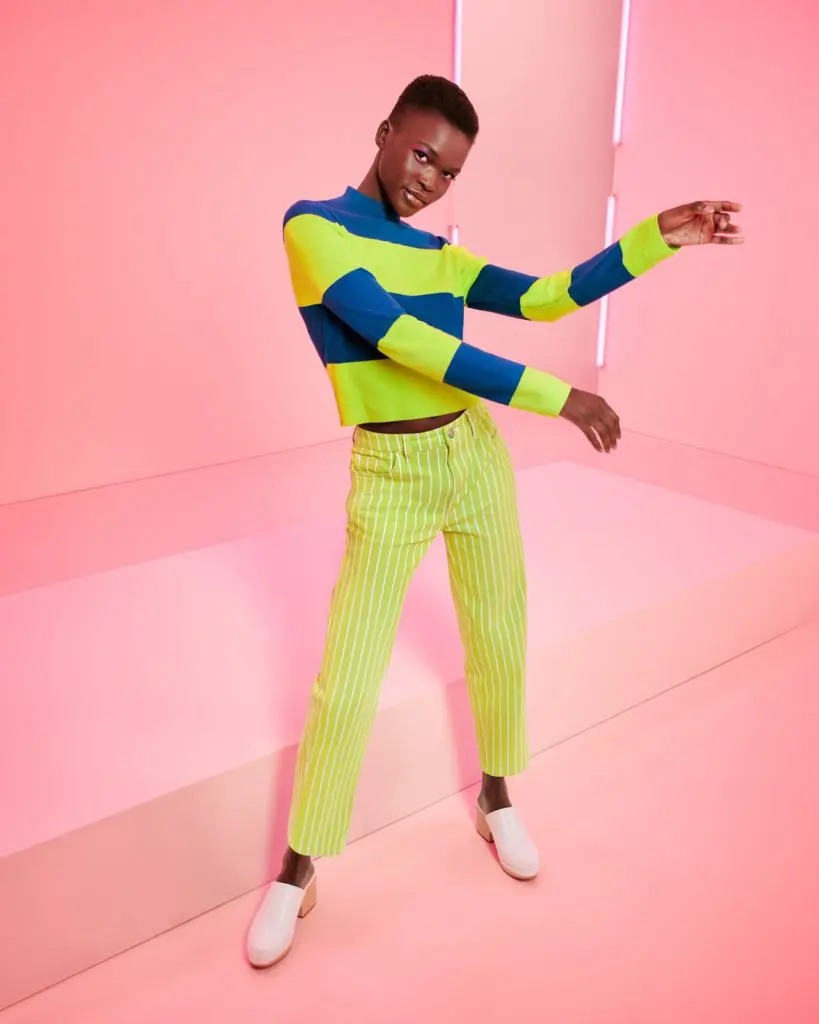 Victor Glemaud X Target striped mock turtleneck sweater. (Photo courtesy of Target)