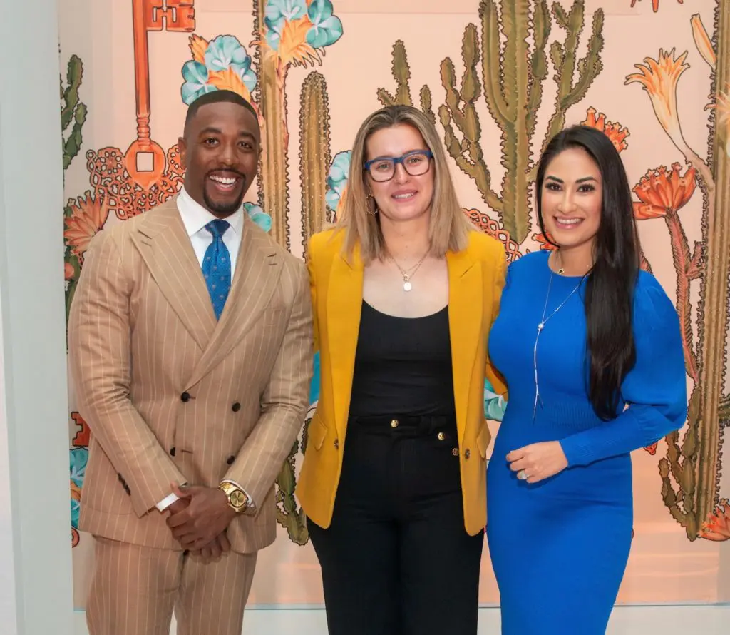 Chauncy Glover, Kaitlyn Urenda-Culpepper, Mayra Moreno at the Children's Assessment Center Spirt of Spring Luncheon (Photo by Jacob Power)