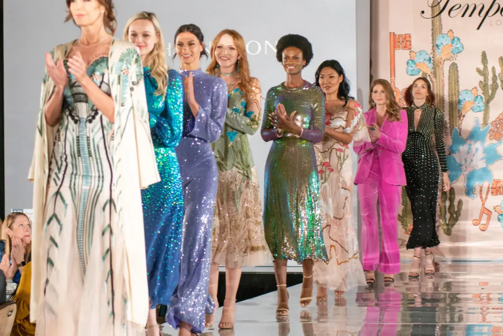 Temperley London fashions on the catwalk at the Children's Assessment Center luncheon (Photo by Jacob Power)
