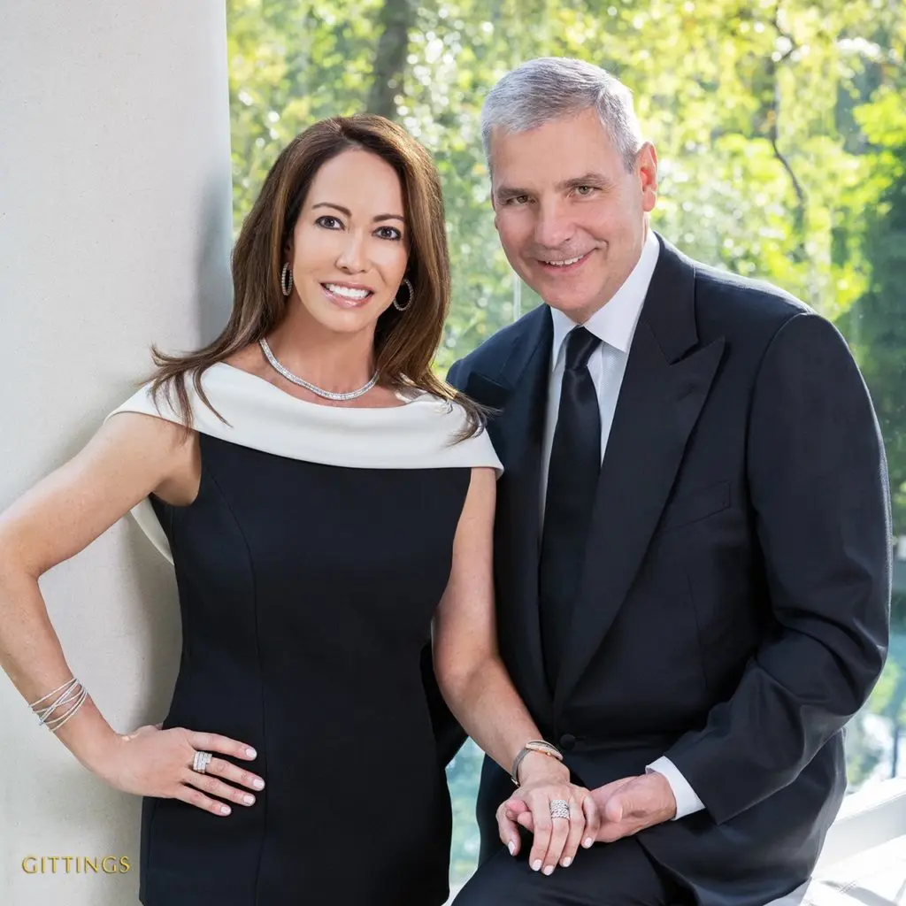 Lisa and Stan Duchman (Photo Courtesy of Gittings and jewelry by Valobra Master Jewelers)