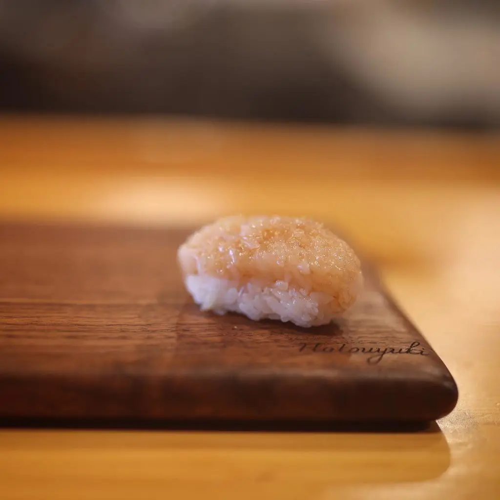Hatsuyuki Handroll Bar - Hokkaido sea scallops are a delicacy even in Japan, much less in Fort Worth.