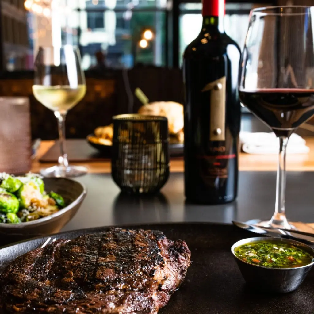 Toro Toro - Grilled ribeye with chimichurri sauce fresh off the wood fired grill.