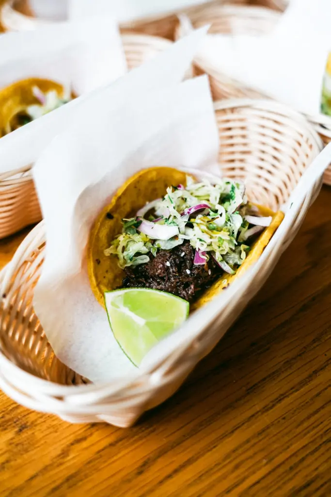 Chef Garcia's barbacoa beef cheek taco.  (Photo by Mikah Danae)