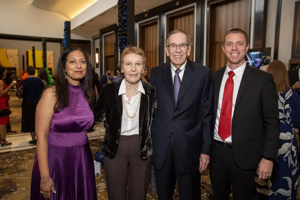 Shubhra Endley, Beth & Bob Gower, Matt Garcia-Prats at the Communities in School 'Stay in School' gala. (Photo by Jenny Antill)