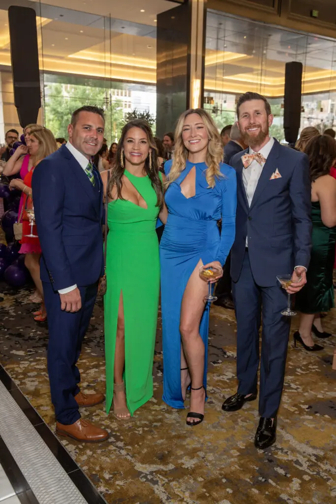 Steven & Jessica O'Connor, Casey & Eric Powell at the Communities in School 'Stay in School' gala. (Photo by Jenny Antill)