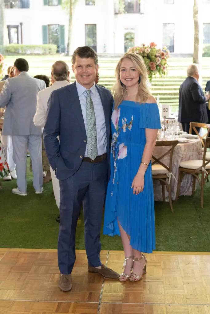 Alex & Ali Weaver at the Bayou Bend Garden Party (Photo by Wilson Party)