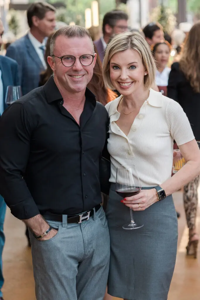 David & Melissa Redman at the opening party for Bari Ristorante in River Oaks District (Photo by Johnny Than)