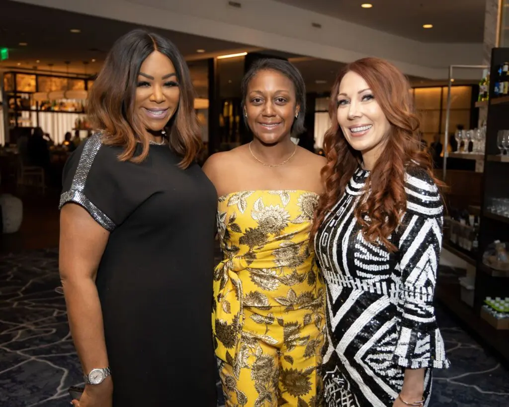 Deborah Duncan, Dr. Jakeen Johnson, Andrea Allen at the DACAMERA gala (Photo by Katy Anderson)