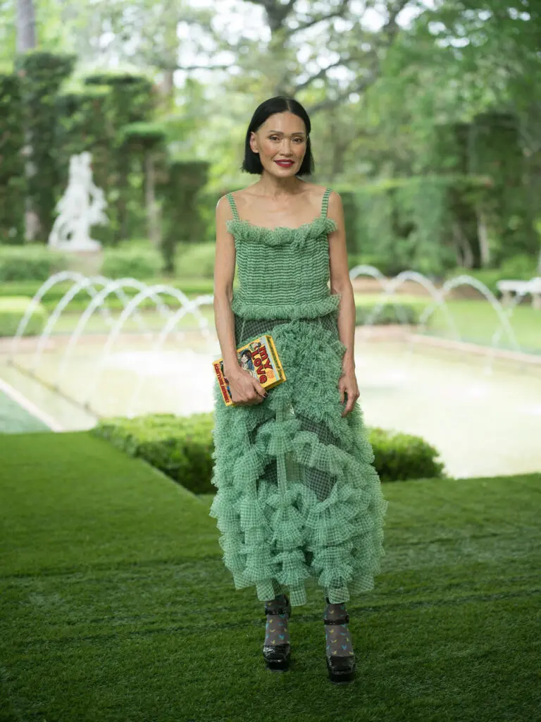 Duyen Huynh Nguyen at the 2023 Bayou Bend fashion show and luncheon. (Photo by Daniel Ortiz)