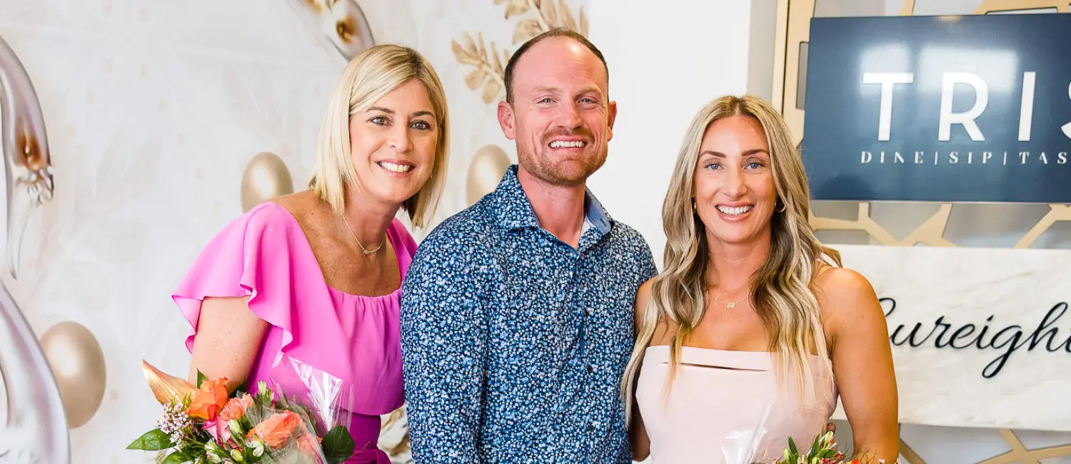 Janine Jones, Tris Chef Austin Simmons, Claudine Said at launch of The Woodlands Edition" of the International Mother's Day Celebration (Photo by Hung L. Truong)