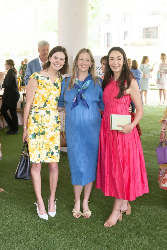 Janie Zilkha, Margaret Maul-Schwartz, Jordan Gautier at the Bayou Bend fashion show and luncheon. (Photo by Wilson Parish)